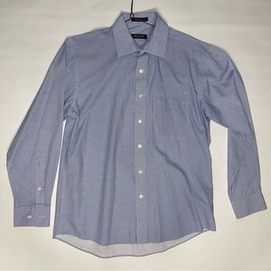 Blue Patterned Pierre Cardin Shirt